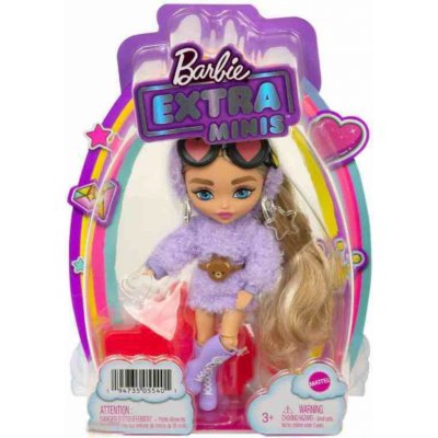 Mattel Barbie® Extra minis blondýnka s černými brýlemi se srdíčky