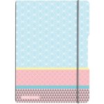 Herlitz sešit flex A4 2x čtverečkovaný + linkovaný PP Graphic Pastels Blue – Sleviste.cz