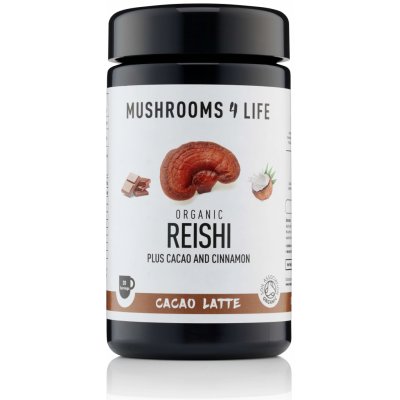 Mushrooms 4 Life Kakaové latté Reishi & Cacao 140 g – Zboží Mobilmania