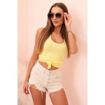 Kesi dámská tílko z bavlny s kulatým výstřihem Marta Zlatá – Zboží Mobilmania