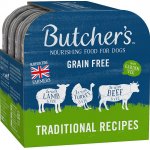 Butcher's Dog Original hovězí krůtí a jehněčí 4 x 150 g – Sleviste.cz