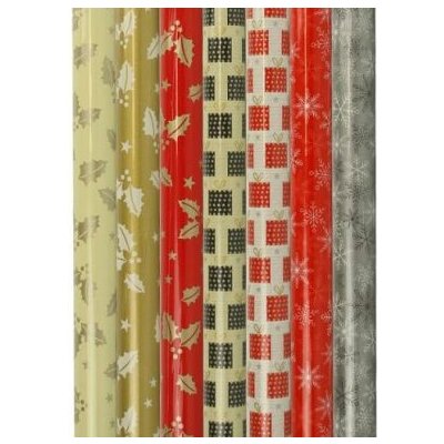 Dárkový balicí papír Buon Natale 2 x 0,7 m, mix motivů – Sleviste.cz