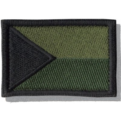 Nášivka: Vlajka Česká republika [64x44] [ssz] olivová | černá – Zboží Dáma