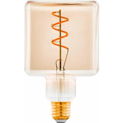 Eglo LED filametová vintage žárovka CUBE AMBER, E27, 4W, teplá bílá, jantarová
