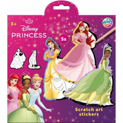 Vyškrabávací obrázky Disney Princezny samolepky 5 ks Craft Creative – Zboží Mobilmania