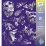 Djeco Vyškrabávací obrázky nálepky Metalické ornamenty – Zboží Dáma