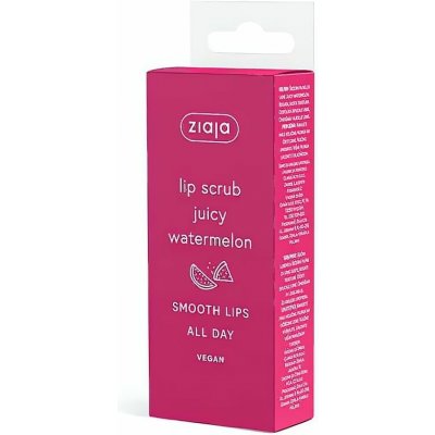 Ziaja Peeling na rty Vodní meloun Lip Scrub 12 ml – Zboží Dáma
