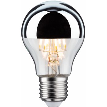 Paulmann LED žárovka A60 7,5W E27 SILVER MIRROR čirá 230V Teplá bílá