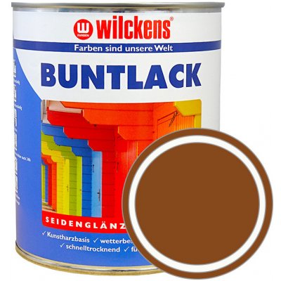 Wilckens Německá syntetická vrchní barva pololesk Buntlack Seidenglaenzend 750 ml RAL 8003 - antuková hnědá – Zbozi.Blesk.cz