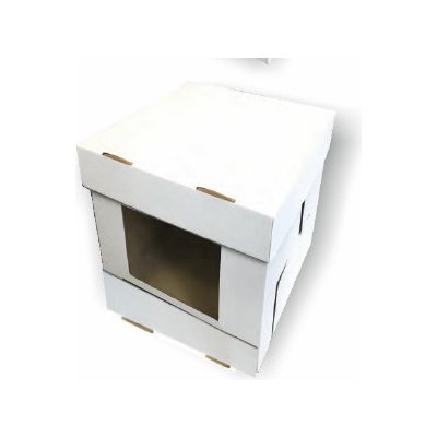 Dortisimo Dortová krabice patrová s okénkem (33 x 32,5 x 30 cm) – Zboží Dáma