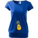 Těhotenské tričko Ananas Kralovská modrá – Zboží Dáma