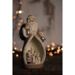 Dekorativní soška Santy se zvířátky s LED osvětlením 8*7*17 cm – Hledejceny.cz