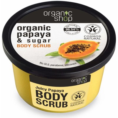 Organic Shop tělový peeling Papája 250 ml