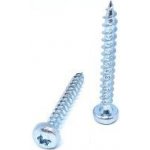 Vrut s půlkulatou hlavou, TORX drážka, zinek bílý 6 x 80, balení 200 ks – Hledejceny.cz