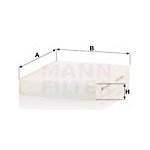 CU25003 MANN-FILTER Filtr, vzduch v interiéru – Hledejceny.cz
