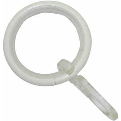 Gardinia Záclonové kroužky Kreta s kluznou vložkou bílé 12 cm x 3 cm – Hledejceny.cz
