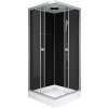 Pevné stěny do sprchových koutů Vitamine Black 2.0 Sprchový box, 215 × 90 cm CAB218