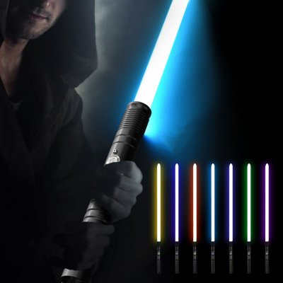 Star Wars světelný meč Light Siber Barva rukojeť: Stříbrná rukojeť – Zboží Mobilmania