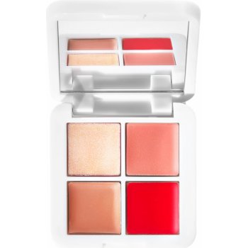 RMS Beauty Lip2Cheek Glow Quad Mini paletka s multilíčidly a rozjasňovačem 2,4 g