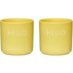 Design Letters porcelánový stojánek na vejce žlutá set 2 ks – Zboží Dáma