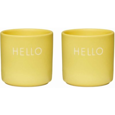 Design Letters porcelánový stojánek na vejce žlutá set 2 ks – Zboží Dáma