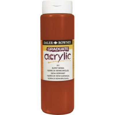 Daler Rowney Graduate akrylová barva brunt sienna 500 ml 1 ks – Hledejceny.cz