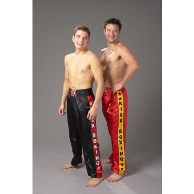 JU SPORTS Kickbox kalhoty model KICK červené – Zboží Mobilmania