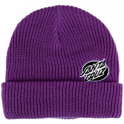 Santa Cruz Mono Lined Oval Dot Beanie Grape