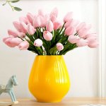 Umělé tulipány 10 ks - světle růžové – Zbozi.Blesk.cz