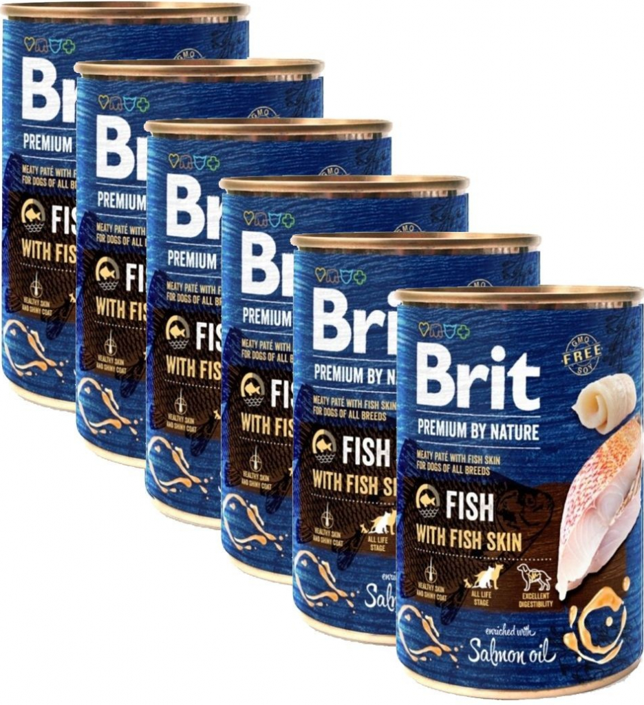 Brit Premium by Nature Dog Fish with Fish Skin 6 x 400 g