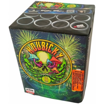 Kompakt ohňostroj 16 ran 25 mm Houbičky – Zboží Dáma