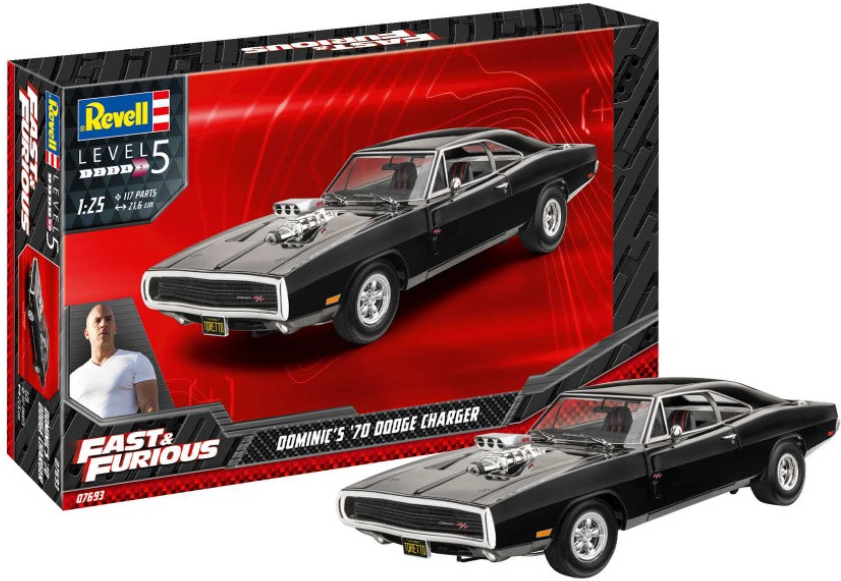 Revell Fast & Furious Dominics 1970 Dodge Charger Plastic ModelKit auto 07693 1:25