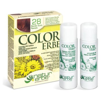 Color Erbe přírodní barva na vlasy 28 tmavá měděná blond Natur Erbe 135 ml