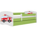 Kocot Kids Babydreams hasičské auto zelená se šuplíky s matrací