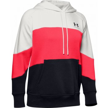 Under Armour Rival Block Colour Hoodie Ladies White/Beta/Blk