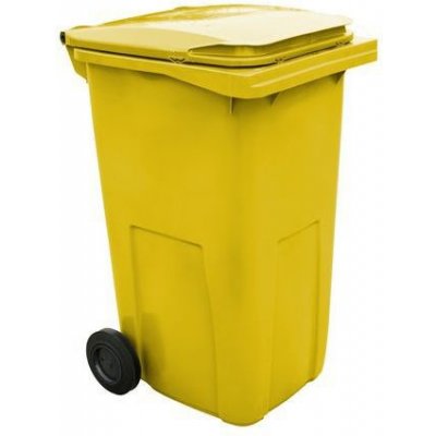 Extera Plastová venkovní popelnice na tříděný odpad 240 l žlutá 61774 – Zboží Mobilmania