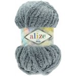 Alize Softy Mega 119 tmavě šedá – Zboží Mobilmania