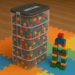 Kruzzel 25759 box na stavebnici 35 l 5 pater – Hledejceny.cz