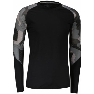 Sensor Merino Impress pánské dlouhý rukáv černá Batik – Zboží Dáma