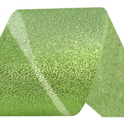 Stuha s lurexem 50mm - 2m zelená – Zboží Dáma