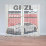 Sablio Záclony Nissan GTR 35 Godzilla: 2ks 150x250cm – Hledejceny.cz