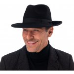 Fiebig Headwear since 1903 klobouk fedora plstěný černý s černou stuhou černý – Zboží Dáma Fiebig Headwear since 1903 klobouk fedora plstěný černý s černou stuhou černý – Zboží Dáma