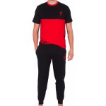 Liverpool lux pánské pyžamo krátký rukáv černo červené – Zboží Mobilmania