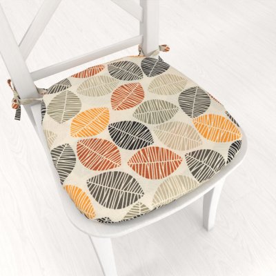 Biante PML-072 Podzimní listy na krémovém 39 x 37 x 3 cm oblý – Sleviste.cz