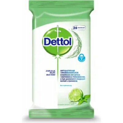 Dettol Univerzální čistící ubrousky limetka a máta, 36 ks – HobbyKompas.cz