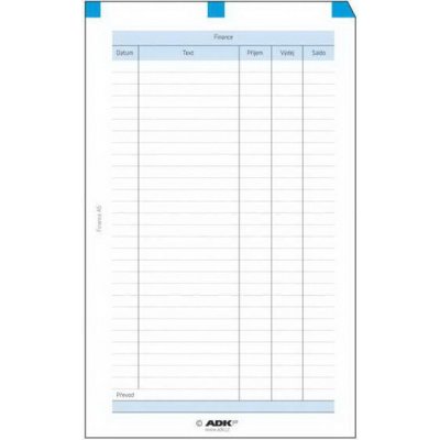 ADK náplň do diáře A5 finance formulář – Sleviste.cz