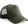 Dětská kšiltovka Beechfield Snapback Trucker B640B dětská military černá