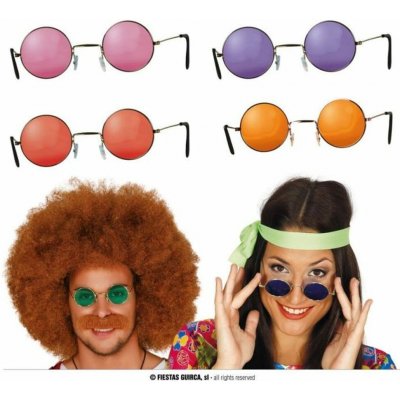 Párty brýle LENONKY - Hippies - Hipík - 4 druhy - GUIRCA – Zboží Dáma