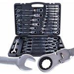 Geko Ráčnové očkoploché klíče s kloubem sada 22 ks 6-32 mm G10342 – Zboží Mobilmania