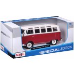 Maisto Volkswagen Van Samba bílo červená 1:25 – Zboží Dáma